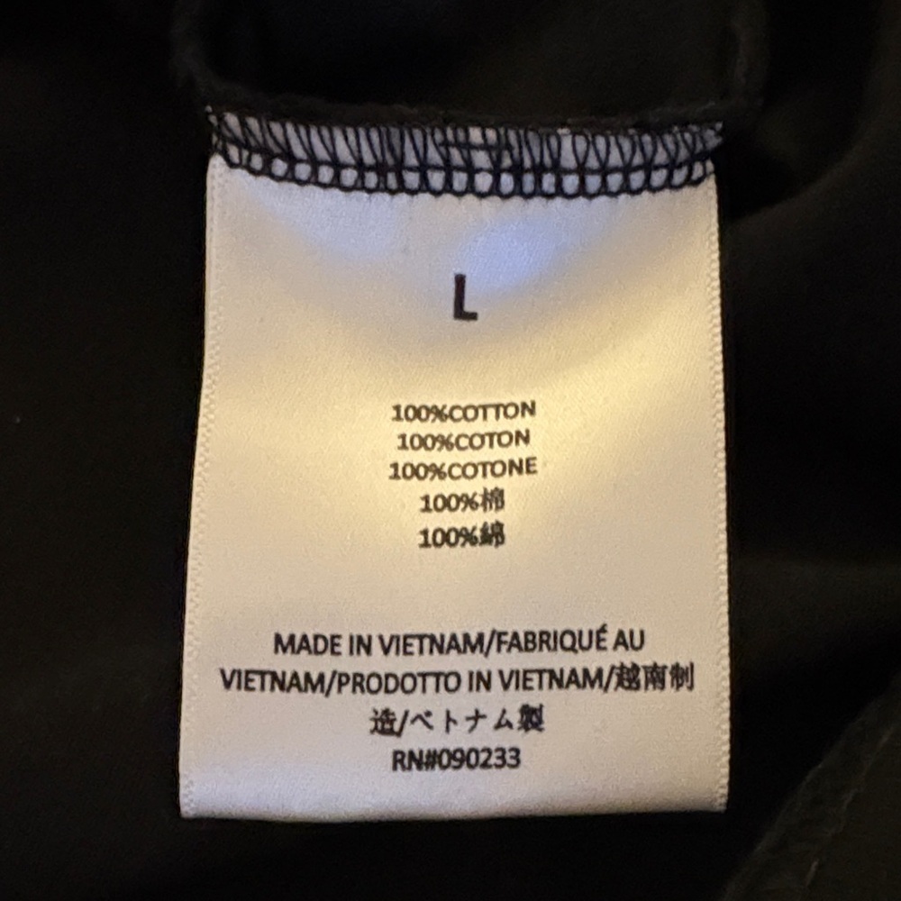 Essentials Fear of God Men’s T-Shirt ~ Size Large ~ Jet Black ~ Like New - Picture 4 of 6